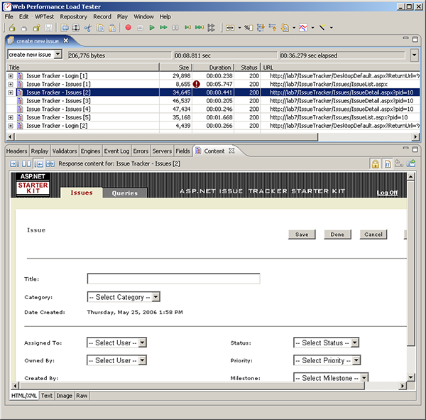 Issue Tracker System - enter new issue