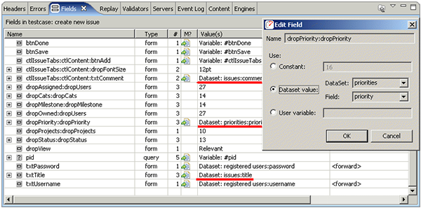 manual field configurations