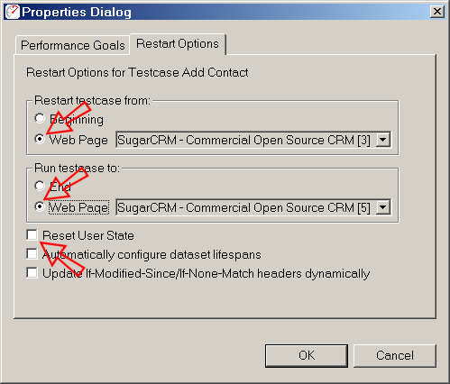 picture of testcase looping configuration