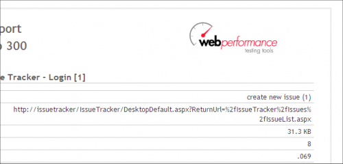 Load Tester's default report Logo