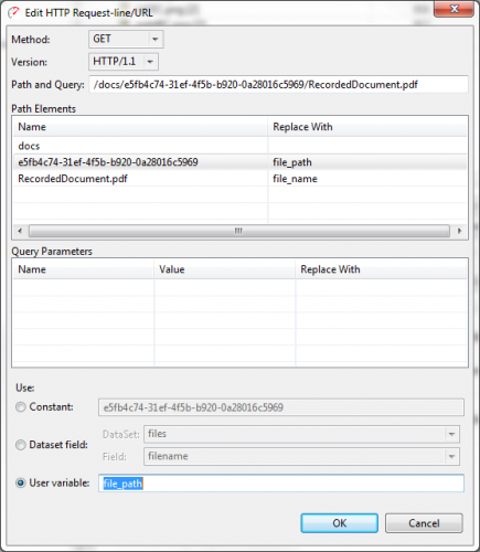 Configuration of two dynamic path segments in URL