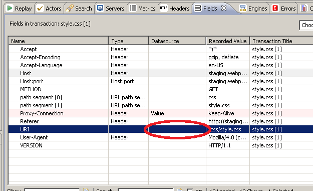 Double-click the Datasource Column