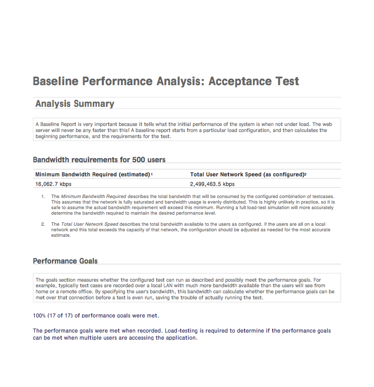 Requirements for Web Testing