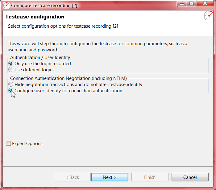 Testcase Configuration Wizard