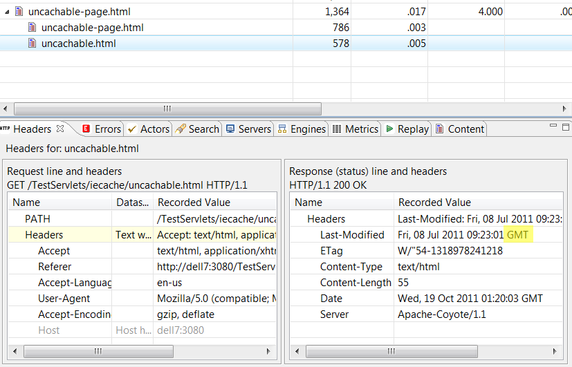 Customized headers of static resource with GMT time zone